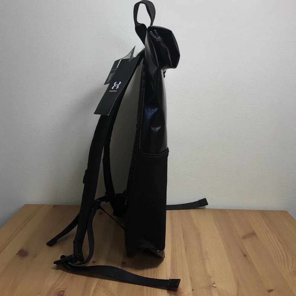 New Under Armour UA Summit Backpack Storm Waterproof Black Sz Large